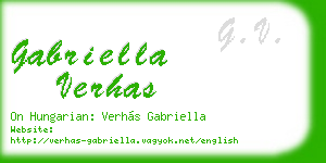 gabriella verhas business card